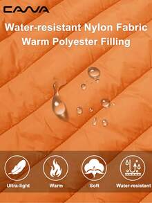 Cavva Women's Lightweight Vests Jacket Water Resistence Soft Sleeveless Warm Jacket Hiking Camping Running Outdoor - 橘色 - 查看 6