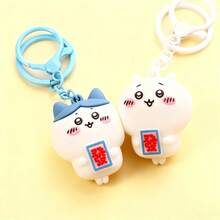 2PCS Keychain Set Collectible Figurines Cute Anime Couple Keyring For Him & Her, Best Gift For Fans, Bag/Purse Charm (Chiwa & Hachi),Christmas Gifts - 2pcs - 查看 9
