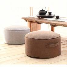 1pc Removable & Washable Linen Seat Cushion, Thickened Tatami Floor Cushion, Sofa Cushion, Tea Table Cushion, Balcony Cushion - Multicolor - View 2