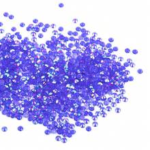 500 hạt nhựa giả đá đáy phẳng trong suốt óng ánh, phụ kiện làm đồ trang sức tự làm - Nhiều màu - Xem 7