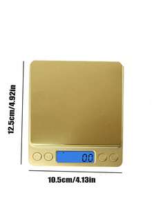 1pc Small Stainless Steel Digital Kitchen Scale, Palm Size, 3kg/0.1g Multi-Functional Pocket Cooking Scale, Mini Food Scale, Backlit LCD Display Professional Electronic Jewelry Scale, Leather Goods And PC Function, Suitable For Home Cooking Scale, Travel, Food, Kitchen Supplies, Baking Tools, Weight Loss, Stainless Steel. Battery Not Included [ Kitchen ]