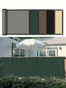 Verschlüsselter gewebter Balkon Sichtschutzschirm, Außen Beschattungs Trennwand, Schnellmontage Umrandung für Pavillon/Flur/Hof, UV-beständiges Design mit verstärkten Ringen, Terrassen/Hof Sonnenschutzvorhang, inklusive professionellem Montagezubehör, einzeln verkauft