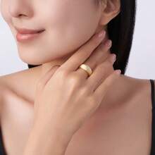 1 Peça Anel de Moissanita com Desenho de Estrela, Anel Eterno de Prata 925, Baixa Alergia, Livre de Níquel, Joia de Gema Cintilante para Uso Diário, Presente do Dia das Mães, Acessório de Aniversário de Casamento, com Certificado - Dourado - Visão 2