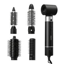 Máy sấy tóc CRASTS Professional 5 trong 1, Lược chải tóc, Máy sấy tóc, Tạo kiểu tóc, Đa chức năng cho máy uốn tóc, Máy uốn tóc & Máy duỗi tóc, Làm khô nhanh, Tiếng ồn thấp, Có 5 đầu nối, 3 chế độ gió và sử dụng tại nhà & tiệm, Quà tặng chăm sóc tóc - Phích cắm loại F của EU (220-240V) - Xem 12