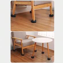 16pcs Furniture Risers Stackable Table Risers Nonslip Bed Raising Blocks - Black - View 2