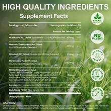 MEGNETA Stamen Flower Root Lung Health Gummies For Respiratory Wellness, Clear Breathing & Mucus Balance, Seasonal Care, Immune And Digestive Support. Suitable For Smokers, Dusty Environments, Four Seasons Change. Apple Flavor, 60 Capsules, 30-Day Supply - Three bottles - The best option - 查看 2