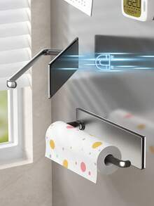 1/2pcs Kitchen Paper Towel Holder, Magnetic Fridge Side Mount Roll Dispenser, Spice Rack, Cling Wrap Organizer, Durable Plastic Material, Ideal Gift For Modern And Minimalist Homes Kitchen Items Kitchen Accessories Kitchen Tools - Multicolor - View 8