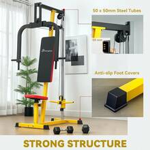 Chest Fly Machine And Chest Press Station, Delt Machine Home Gym Equipment For Chest, Back, Pectoral, Rear Deltoid And Shoulder Training - Yellow - View 7