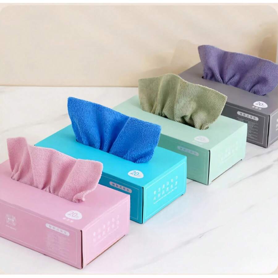 Ultra-Fine Fiber Cleaning Cloth, Boxed Reusable Cleaning Towels, Multi-Purpose Ultra-Fine Fiber Towels, Cleaning Rags And Lint-Free Wipes - Multicolor - View 1