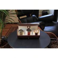 Vegan Leather Travel Watch Case Roll Organizer By - As Pic - View 6