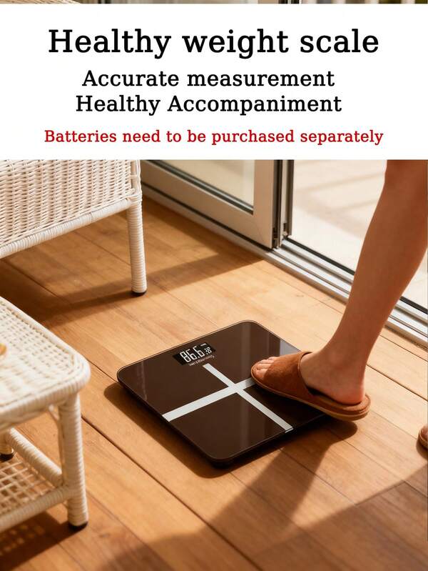 1 Piece Home Electronic Body Weight Scale Human Body Weighing Device With 180kg High Weight Capacity Large Screen Display Battery Powered Design Accurate Digital Reading Auto Calibration Function Anti Slip Rubber Base Sleek Minimalist Look Lightweight Portable Structure Easy To Store Feature For Daily Home Use Fitness Enthusiasts Health Conscious Adults