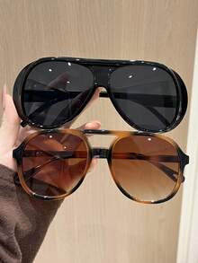 3 chiếc kính mắt nữ cao cấp, thiết kế độc đáo gọng kép, kiểu dáng cổ điển Y2K, thời trang Ins, thích hợp cho lái xe, cắm trại, sinh hoạt hàng ngày, hoạt động ngoài trời, quán bar, phụ kiện thời trang, phù hợp với mọi khuôn mặt. - Xem 1