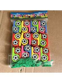 6/12/24/48 piezas Palos de animación inflables de dragón y silbato de árbitro de colores aleatorios, adecuados para fiestas de cumpleaños o partidos de fútbol - Multicolor - Ver 5