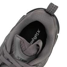 XTEP 男士轻便缓震跑步鞋，休闲通勤鞋，Basque II 代，舒适日常通勤运动鞋，烟灰色/煤黑色 - 煙墨灰/煤黑 - 查看 6