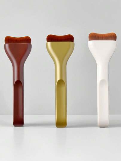 1pc Flat Professional Makeup Brush, Foundation Brush, Contour Brush, Concealer Brush, Soft Bristles, Suitable For All Skin Types, Perfect For Beginners,Giveaways