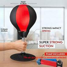 1pc Heavy-Duty Desktop Punching Bag - Suction Cup Mounts To Desk, Office Boxing/Kickboxing Bag, Portable Punch Pad For S, Coworker Gift - Compatible With /Wall/Ceiling