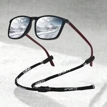 WSZ Retro Classic Colorful Striped Square Unisex , Suitable For Men And Women, Luxury Brand Designer Model, Tropical Beach Resort Summer Pastel Color Rectangular Glasses, Shiny Material, Elegant Aesthetics, Vacation Outfit, Men's Classic , Suitable For Driving, Fishing, Travel, Shopping, Running, Hiking, Camping And Other Leisure Occasions, Vintage Travel Fashion Glasses - GL-f426-3 - View 7