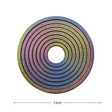 1pc 3D Rotating Gyroscope - Adult Stress-Relief Fidget Toy, Novel Mini Toy, Creative Gift For Christmas, New Year, And Valentine's Day, Rotating Interactive Game Prop, Fun Small Gift, Adult Leisure Party, Restlessness And Anxiety Relief, Focus Training, Unisex Interactive EDC Gear - Multicolor - View 7