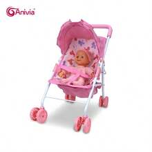 Anivia Brand Doll Stroller Playset, Suitable For Children 3+ Years Old, Includes 11-Inch Doll And Doll Stroller Toy Fits 11-Inch To 18-Inch Dolls, Great For Holiday, Christmas, And Birthday Gifts - Pink - View 7