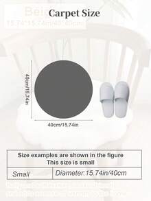 1pc Cream-Colored Soft Faux Rabbit Fur Plush Round Cushion, Autumn/Winter Chair/Stool Pad, Warm Seat Cushion, Made Of High-Quality Polyester Material, Fluffy And Soft, Suitable For Dining Chairs, Office Chairs, Computer Chairs, Student Chairs, Washable, Decorative And Practical, Great For Living Room Sofa, Bedroom Tatami, Balcony Window And More, Adding Coziness To Home - Beige - View 5