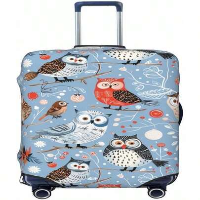 DJYQBFA Green Plant Cactus Luggage Cover Washable Elastic Suitcase Cover Anti-Scratch Travel Luggage Protector Covers For Kids Adult S Fits 18-21 Inch Suitcase