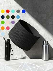 1pc Silicone Anti-Slip Water Bottle Boot Protector - Protects And Grips Your Water Bottle For Easy Handling - Multicolor - View 3