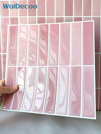 1/10/20 Folhas de Azulejos de Parede Dopamine Color Removíveis e Adesivos - Backsplash Vibrante para Cozinha, Banheiro, Fácil de Fazer Você Mesmo! Papel de Parede, Adesivos de Parede, Decoração de Quarto, Decoração de Sala de Estar, Decoração de Cozinha