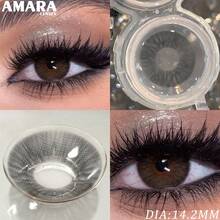 AMARA 黑色隱形眼鏡，自然外觀，藍色隱形眼鏡，灰色隱形眼鏡，棕色隱形眼鏡，聖誕派對隱形眼鏡 - MELBOURNE-BLACK - 查看 10