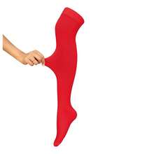 Women's Opaque Stretchy Nylon Over Knee Thigh High StocFKings Knee High Costume Boot Socks For Daily Wear Cosplay{Inchsize_nameinch:InchOneSizeinch,Inchcolor_nameinch:InchRedinch} - Red - View 5