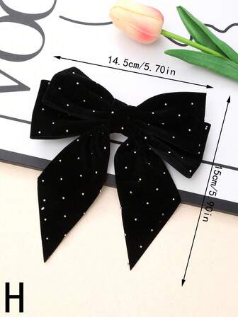 1个时尚大号红色蝴蝶结发夹，适合日常佩戴和圣诞节、新年等场合，可作发饰、发夹、发卡等使用。