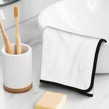 - Toallas de mano con bandera asitica, secado rpido, toallas de microfibra de terciopelo coral, altamente absorbentes, uso como hotel, bao, ducha, toalla de mano, 16x 28 pulgadas blanco - Toallas de mano negras - 16x28 pulgadas - Ver 10