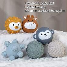 Baby Soft Rubber Cube Building Blocks Stacking Rings Sensory Squeeze Ball Toys - Multicolor - View 6