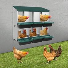 YUNRUX 6 Pieces Of Chickens Under Eggs, Chicken Nest Box - Green - 綠色 - 查看 6