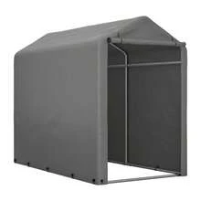 Bicycle Garage Tool Shed 187x100x160 Cm, Garden Shed Garage Tent Storage Tent, Dark Gray