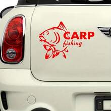 Carp Fishing Funny Waterproof Car Sticker Vinyl Decal For Auto Car Stickers Styling On Bumper Window - A - View 6
