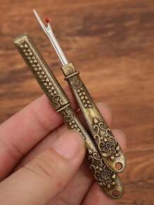 4/1 قطعة - مزيل الخياطة الأنيق، أداة إزالة الغرز، مزيل الخيط، مزيل الخياطة المعدني للخياطة اليدوية والتريكو والأعمال اليدوية - قاطعات الخيط السهلة - متعدد الألوان - مشاهدة 6