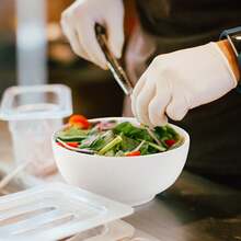 4-Piece Ceramic Cereal Bowl Set, 590ml White Porcelain Bowl Set, Cereal Bowl, Salad Bowl, Dessert Bowl, Soup Bowl, Microwave And Dishwasher Can Use - trắng - Xem 3