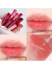 Rom&nd رومند جوسي لاستنج تينت شفاه 33 ألوها جوسي، ذو قوام جيلي، مرطب ولامع، غير لزج، قابل للتراكم، خفيف الوزن وطويل الأمد، بمطبق قلب مائل، بحجم جيب، جاهز للاستخدام للإضاءة المكتبية في 5 ثوان، مكياج كوري - 33 ألوها جوسي - مشاهدة 3