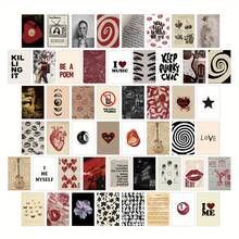 50张复古音乐明信片套装 | 艺术墙饰卡片 | 复古独特的卧室/宿舍/家居拼贴装饰卡片（4x6英寸）白色盒装 - 套裝 - 查看 12