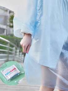 1/5/8/12 Pcs Unisex Disposable Card-Style Rain Ponchos, Mini Portable Adult Raincoats, Compressed Rainwear, Suitable For Outdoor Camping, Hiking, Cycling. Waterproof Rain Jacket Travel Essential (Random Colors), Back-To-School Supplies.