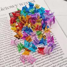 Bộ 20 kẹp tóc hình bướm bằng nhựa nhiều màu sắc, phụ kiện tóc thời trang thích hợp để đeo hàng ngày, hẹn hò, kẹp tóc mini dễ thương, kẹp tóc thời trang thanh lịch - Ombre - Xem 4