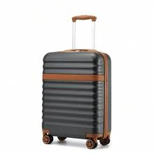 PP Hardshell Luggage 20 24 28 Inch Carry On Cabin Suitcase Expandable TSA Lock 360 Spinner Wheels Lightweight 3 Piece Set Check In Travel Holiday - Grey - View 12