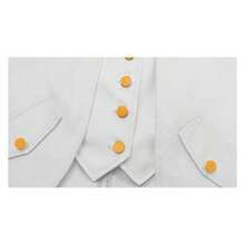 Men's Medieval Vintage Red Tailcoat, Renaissance Cosplay Tuxedo Men, Costumes Men Party & Masquerade Ball Gala,Father-Son Matching Outfits, Available In Teen Sizes,Tuxedo Men,Please Check Size Chart Before Purchasing. - 白色 - 查看 2