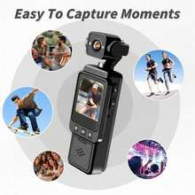 1080P HD Pocket Camera - A WiFi Enabled Sports Camera With A 1.6-Inch High-Definition Display And Manual Pan, Tilt, And Zoom Functions.
