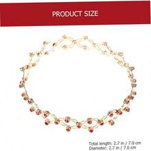 2 En 1 Anillo Piedra Del Zodíaco Cadena Chapada En Oro Collar Pulsera Mal De Ojo Anillos De Apilamiento De Oro os De Rosario Joyas Encantos o De Dedo Cobre Plateado - como se muestra-3 - Ver 3