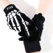 High Quality Glow In The Dark Luminous American Football And Rugby Ball, White Hand Grip Strength Enhancement Gloves For Cycling Bike Ride Training - Multicolor - View 8