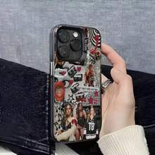 Funda para teléfono 17,16,15,14,13,12,11,Pro,Max,Plus,E, negra IMD Cubierta de Cantante Chica T-Tate McRae - z8 - Ver 8