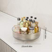 This 360-Degree Rotating Cosmetic Storage Box, Perfume And Skincare Product Storage Box, And Kitchen Spice Rack Are Suitable For Use On Dressing Tables, Bathroom Countertops, And Kitchen Countertops. - Multicolor - View 15