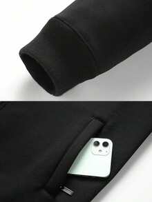 男士户外休闲加厚抓绒外套，加厚抓绒，立领蓬松大衣，冬季