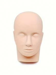 1pc Model Head + 5 Pairs Practice False Eyelashes, Silicone Eyelash Extension Practice Head, Microblading Training Mannequin Head, Suitable For Beginners To Practice Eyelash Extension, Comes With 1 Box Of Eyelashes - Ideal As A Beginner Personal Training Tool - Multicolor - View 6